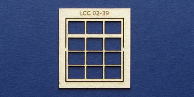 LCC 02-39 OO gauge square window with transom type 3